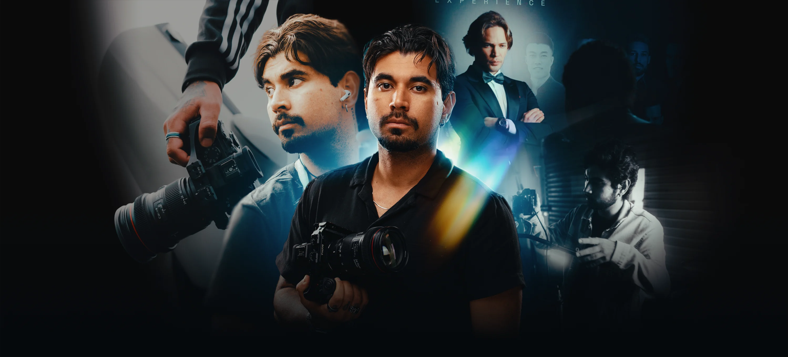 Vitor Nexty com câmeras de cinema